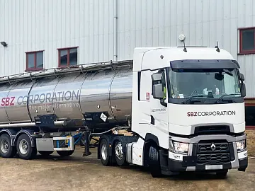 A large SBZ Corporation lorry.