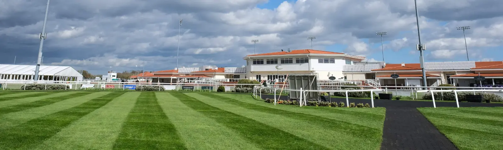 Parade ring at Chelmsford Racecourse.