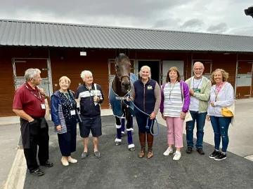 Members enjoying a behind the scenes tour at Chelmsford City Racecourse.